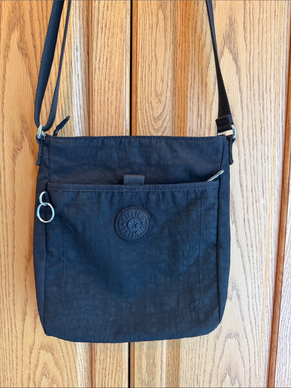 Kipling Black Nylon Crossbody Shoulder Bag